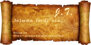 Jelenka Terézia névjegykártya